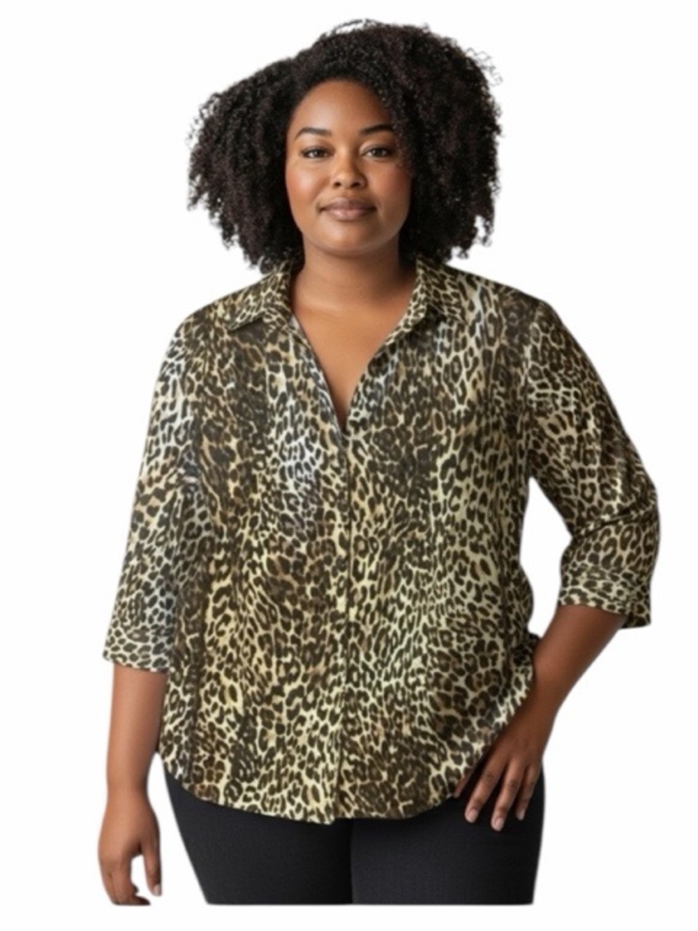 Lane Bryant‎ Animal Print Blouse NWT